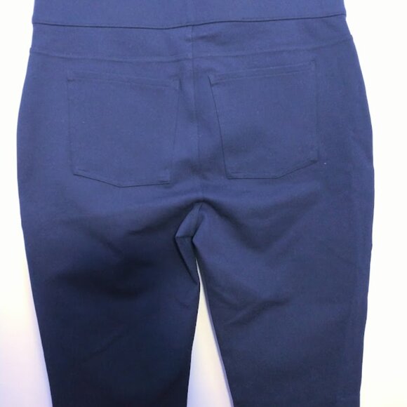 Spanx The Perfect Ponte Pants Ankle High Rise Pull On Skinny Size 1X Navy Blue - Picture 7 of 13